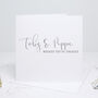 Personalised Calligraphy Engagement Card, thumbnail 4 of 5