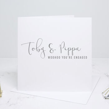 Personalised Calligraphy Engagement Card, 4 of 5