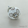 White Etched Ceramic Door Knobs Handles, thumbnail 5 of 5