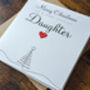 Personalised Handmade Christmas Card For Special Daughter, thumbnail 4 of 4