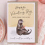 Otter From The Bump Valentine Card For Mummy To Be, thumbnail 1 of 2