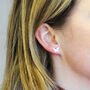 Sterling Silver Butterfly Stud Earrings, thumbnail 3 of 9
