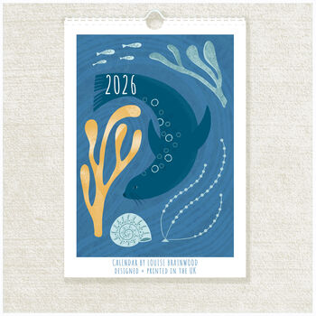 2026 Coastal Illustrated Desk Calendar, 5 of 5