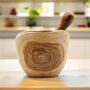 Teak Wood Natural Pestle And Mortar For Grinding Herbs, thumbnail 5 of 6