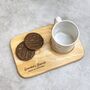 Personalised Wooden Tea And Biscuits Tray, thumbnail 5 of 9