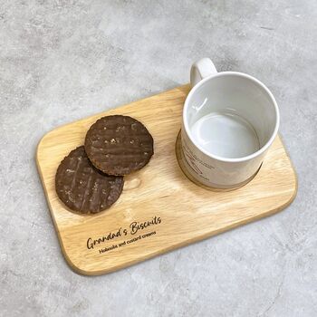 Personalised Wooden Tea And Biscuits Tray, 5 of 9