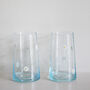 Hand Painted Daisy Recycled Glasses Pair, thumbnail 3 of 4