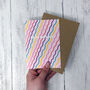 'Happy Birthday' Colourful Squiggles Card, thumbnail 2 of 6