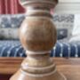 Mango Wood Pillar Candle Holder Set Of Two, thumbnail 2 of 9