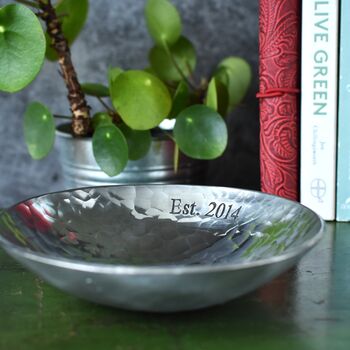 10th Anniversary Aluminium Trinket Bowl Medium, 3 of 12