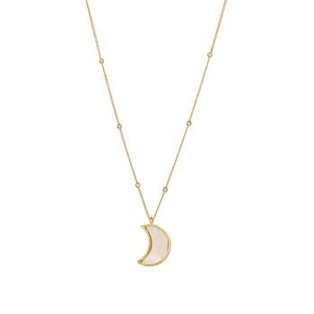 Moon Necklace, Bracelet And Earring Jewellery Set Mop, 5 of 5
