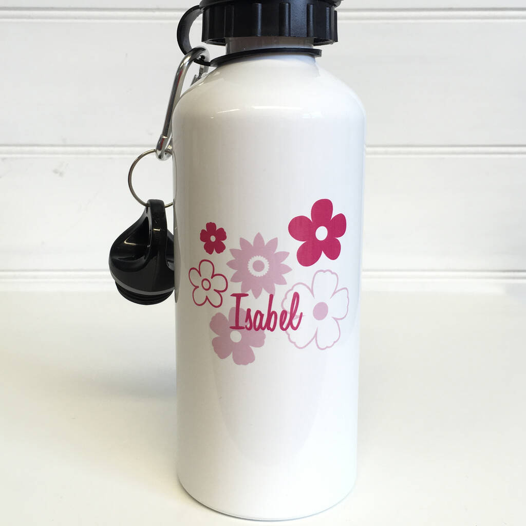 Personalised Flower Water Bottle By Simply Colors