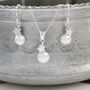 Pearl Pendant And Earrings Set With Silver Star, thumbnail 12 of 12