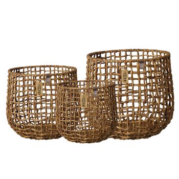 Handmade Water Hyacinth Baskets, 3 of 3