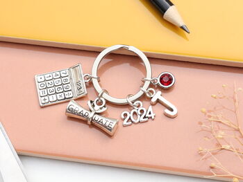Maths Graduate Personalised Keyring, Graduation Keyring, Accountant, 7 of 9