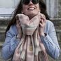 Personalised Cashmere Blanket Scarf Christmas Gift, thumbnail 1 of 10