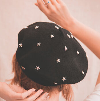Delphine Star Studded Beret, 6 of 12