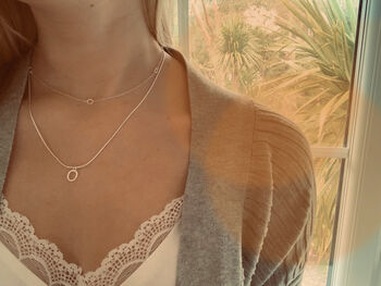 Simple Silver Choker Chain Necklace, 5 of 7