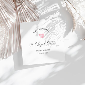 Personalised New Home Card, Simple Modern Design, 3 of 3