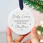 Baby's First Christmas Bauble With Custom Name 2025, thumbnail 4 of 7