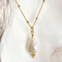 Raindrop Freshwater Pearl Necklace, thumbnail 6 of 10