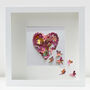 Indian Summer 3D Framed Butterfly Heart Picture, thumbnail 1 of 9