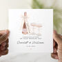 Personalised Champagne Wedding Day Card, thumbnail 1 of 3