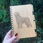 Personalised Briard Dog Engraved Notebook, thumbnail 5 of 6
