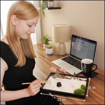 Customisable Zen Garden Kit. Japanese Sand Garden. Mindfulness Gifts, 4 of 12