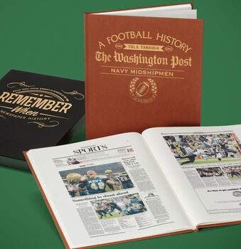 Navy Midshipmen College Football Personalised Gift Newspaper History Book, 12 of 12