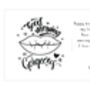 Cocoa Kisses Lip Shape Coffee Stencil Gift Set, thumbnail 6 of 9