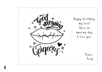 Cocoa Kisses Lip Shape Coffee Stencil Gift Set, 6 of 9