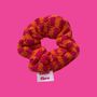 Check Knitted Scrunchie, thumbnail 4 of 8