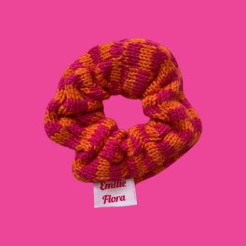 Check Knitted Scrunchie, 4 of 8