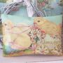 Lavender Sachet Gift Decoration With Vintage Style Easter Chick Print, thumbnail 3 of 7