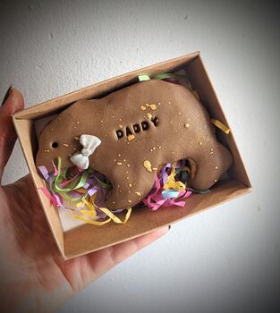 Hand Iced Personalised Brown Bear Biscuit Gift, 4 of 6