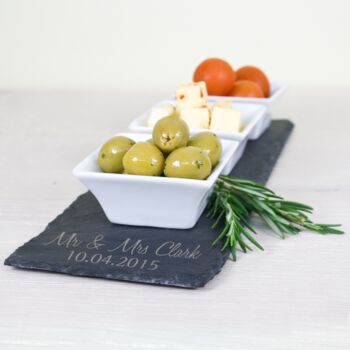 Personalised Slate Meze Serving Platter, 5 of 7