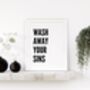 Wash Away Your Sins Print, thumbnail 4 of 5