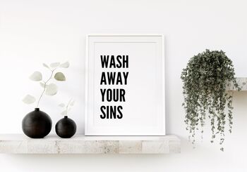 Wash Away Your Sins Print, 4 of 5