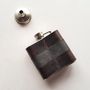 Personalised Mixed Leather Hip Flask, thumbnail 3 of 8