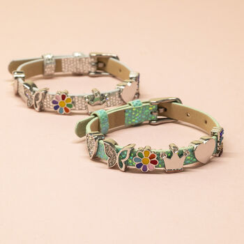 Buckle Belt Bracelet With Slide On Charms, 6 of 8