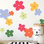 Large Fabric Bright Daisy Wall Stickers, thumbnail 1 of 2