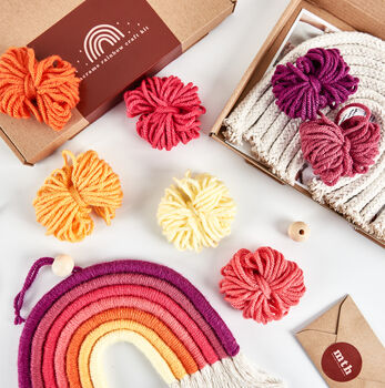 Make Your Own Macrame Rainbow Craft Kit, 8 of 12