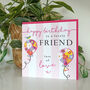 Blooming Balloon Friend Birthday Card, thumbnail 2 of 3