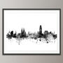 Barcelona Skyline Cityscape Art Print, thumbnail 3 of 8