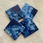 Sold Home Made Blue Ceramic Coasters | Set Of Four, thumbnail 8 of 8