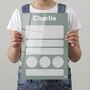 Personalised Olive First Day Sign, thumbnail 4 of 5