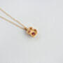 Garnet And Gold Vermeil Plated Birthstone Necklace, thumbnail 1 of 8