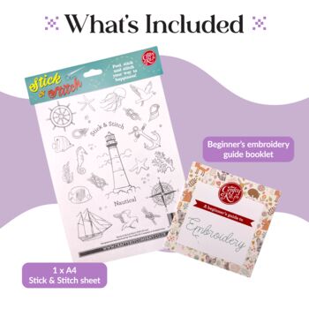 Nautical Stick And Stitch Embroidery, 5 of 5