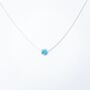 Turquoise Star Sterling Silver Or Gold Vermeil Necklace, thumbnail 2 of 4
